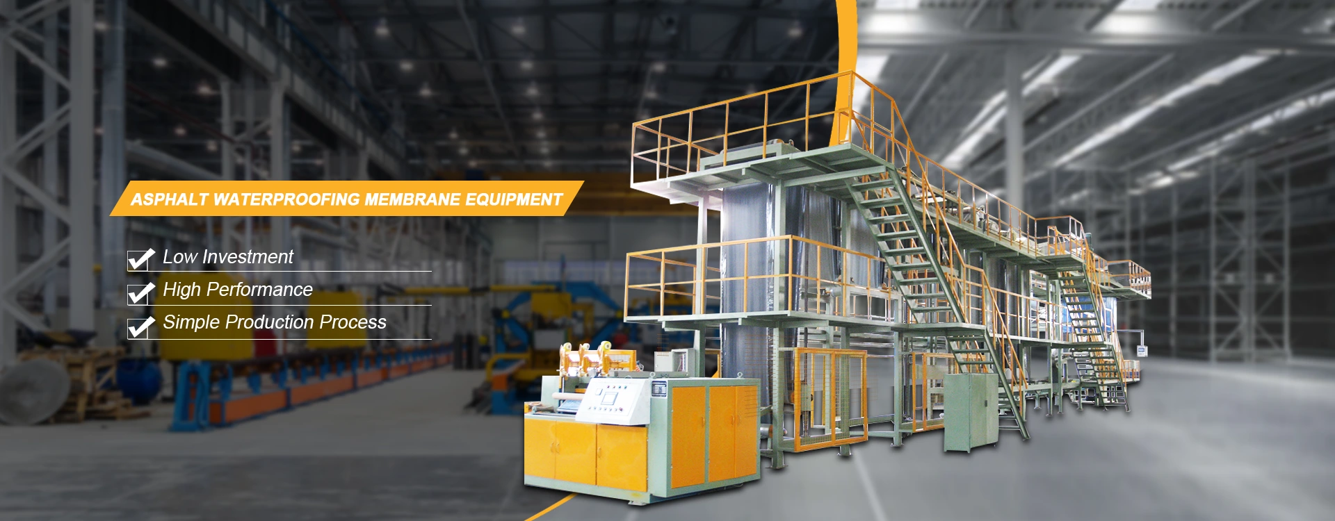 China Asphalt Waterproofing Membrane Equipment Manufacturer