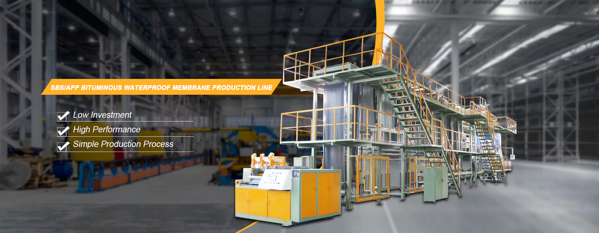 China Asphalt Waterproofing Membrane Equipment Manufacturer